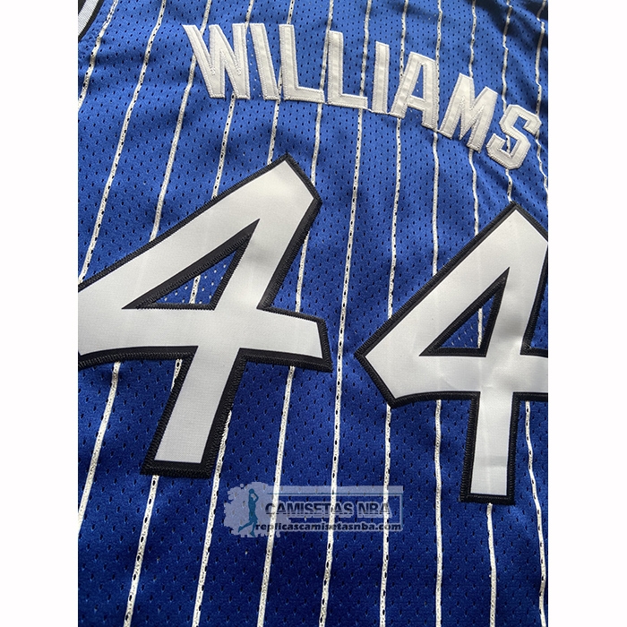 Camiseta Orlando Magic Brandon Williams NO 44 Mitchell & Ness 2009-10 Azul